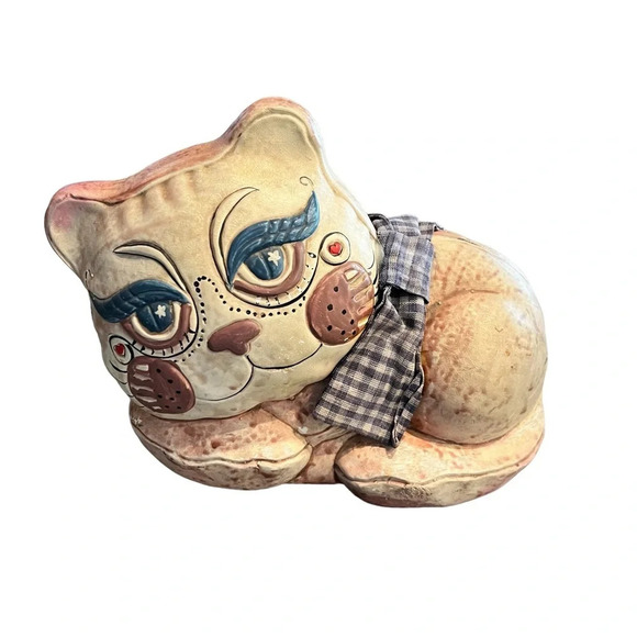 Vintage Enesco Large Novelty Cat Bank - Picture 1 of 7
